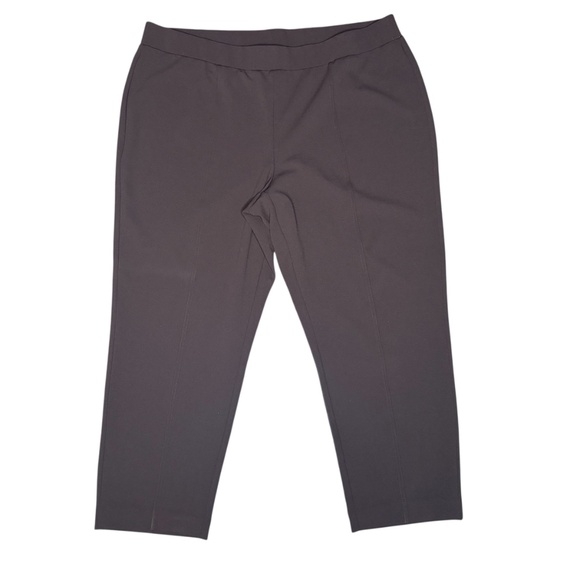 Catherines Plus Size Brown Wide Leg Pants - Picture 3 of 8